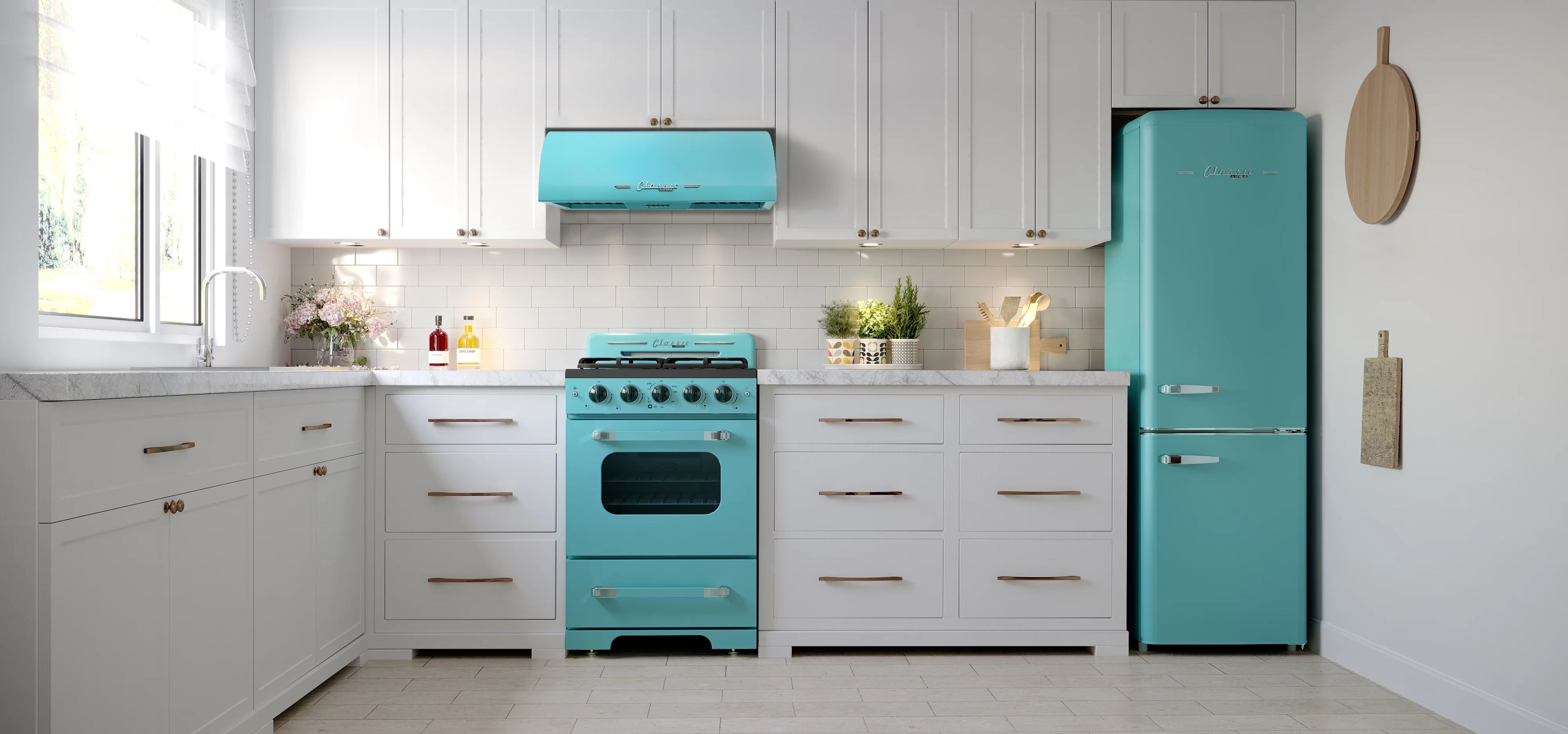 Retro 24" Freestanding Gas Range with Convection Oven J45081