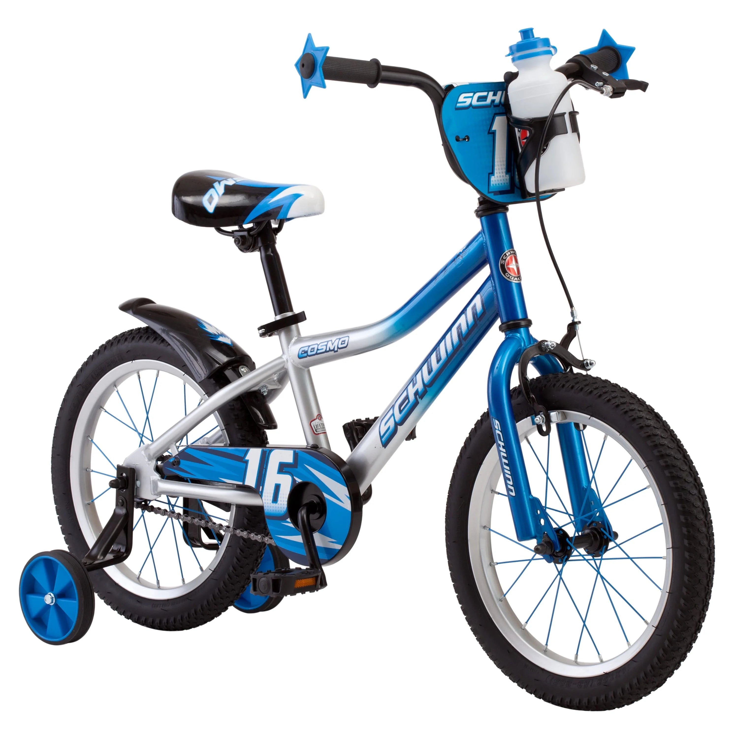 Schwinn Cosmo BMX Kids Bike, 16 in. Wheels, Single Speed, Boy's, Blue / Grey