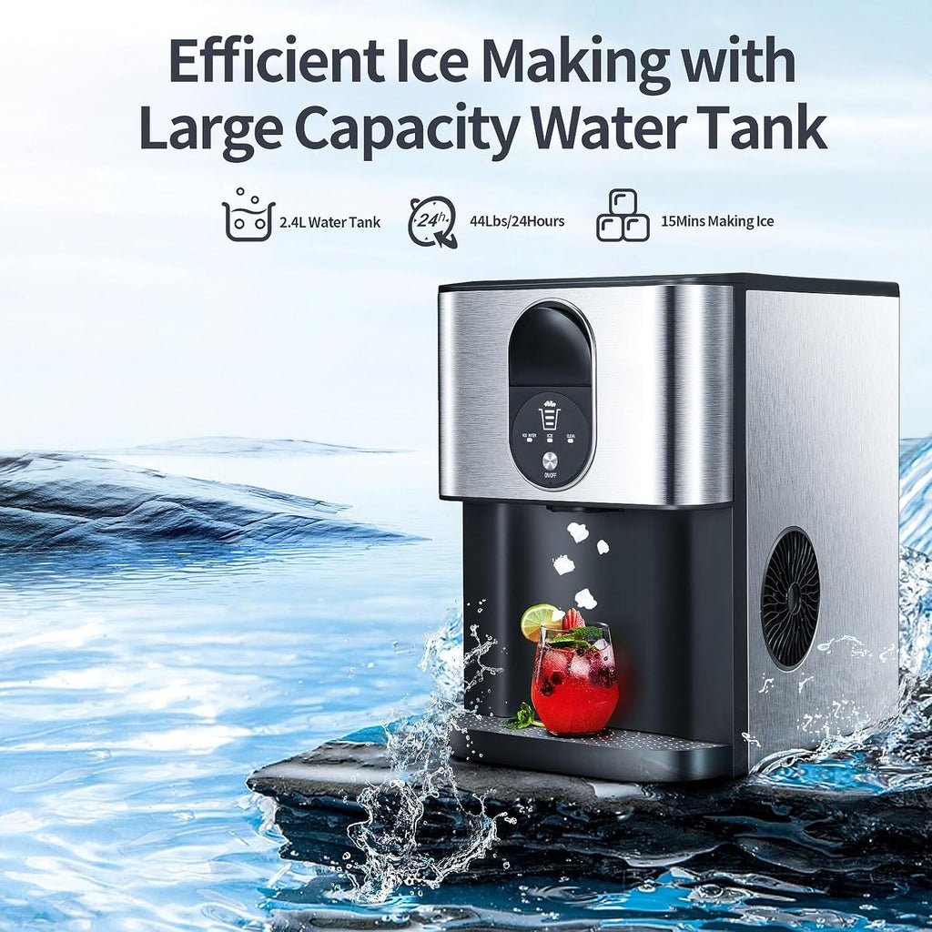 Countertop Nugget Ice Maker with Self-Cleaning R1337