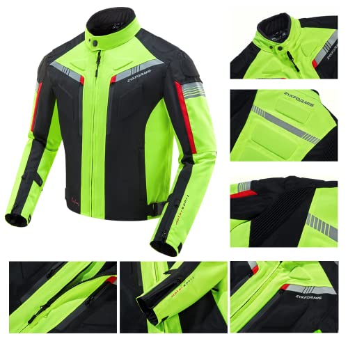 Motorcycle Jacket Waterproof Windproof Armoured for Men F734