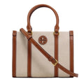 Tory Burch Women's Blake Small Canvas Tote (Natural / Classic Cuoio)