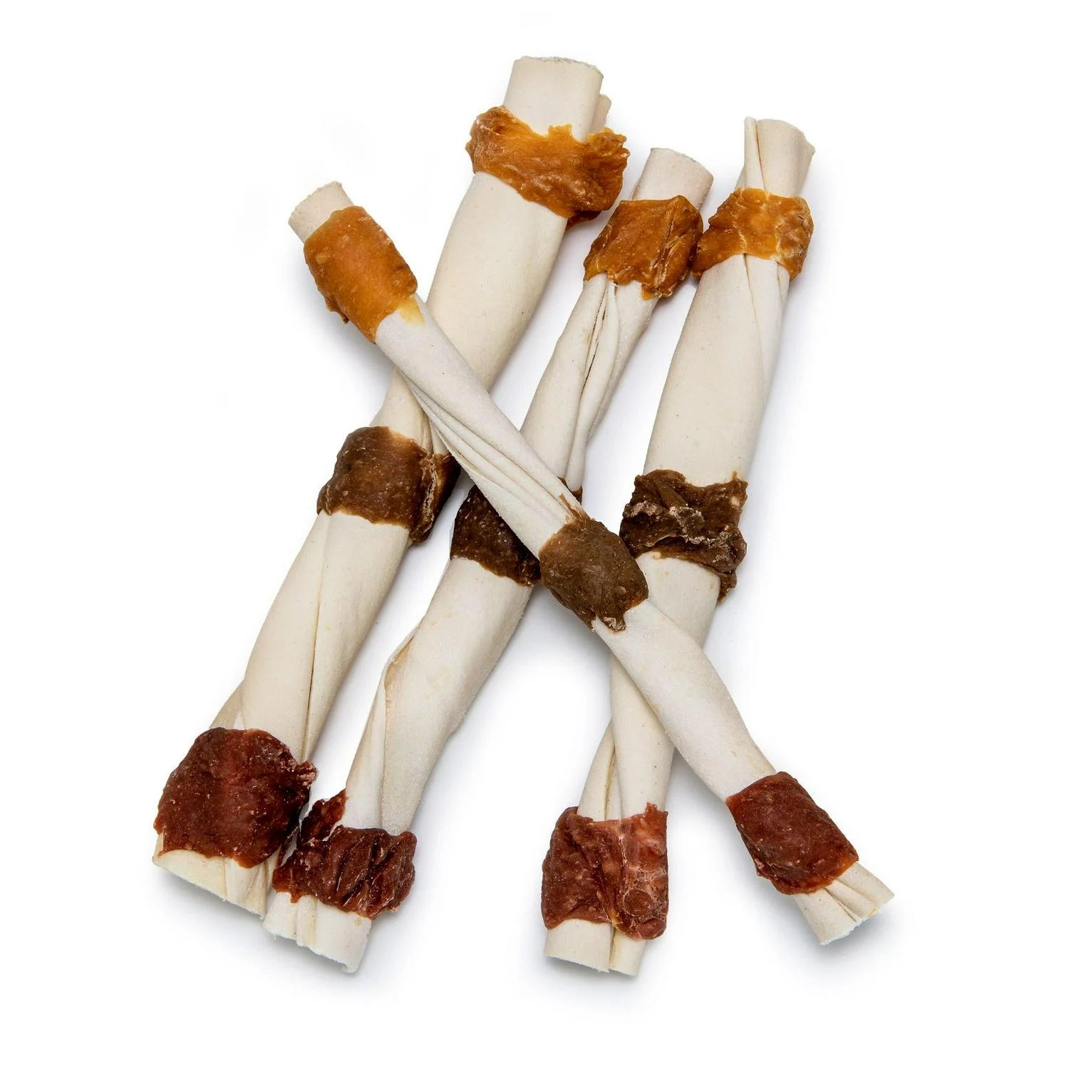 Large Rawhide Dog Chew Treats, Pork, Chicken and Beef, 14 ct. A8518