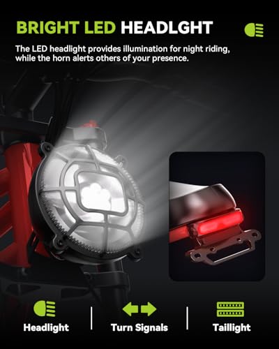 Electric Dirt Bike for Adults 20 Inch Fat Tire Off Road D47914