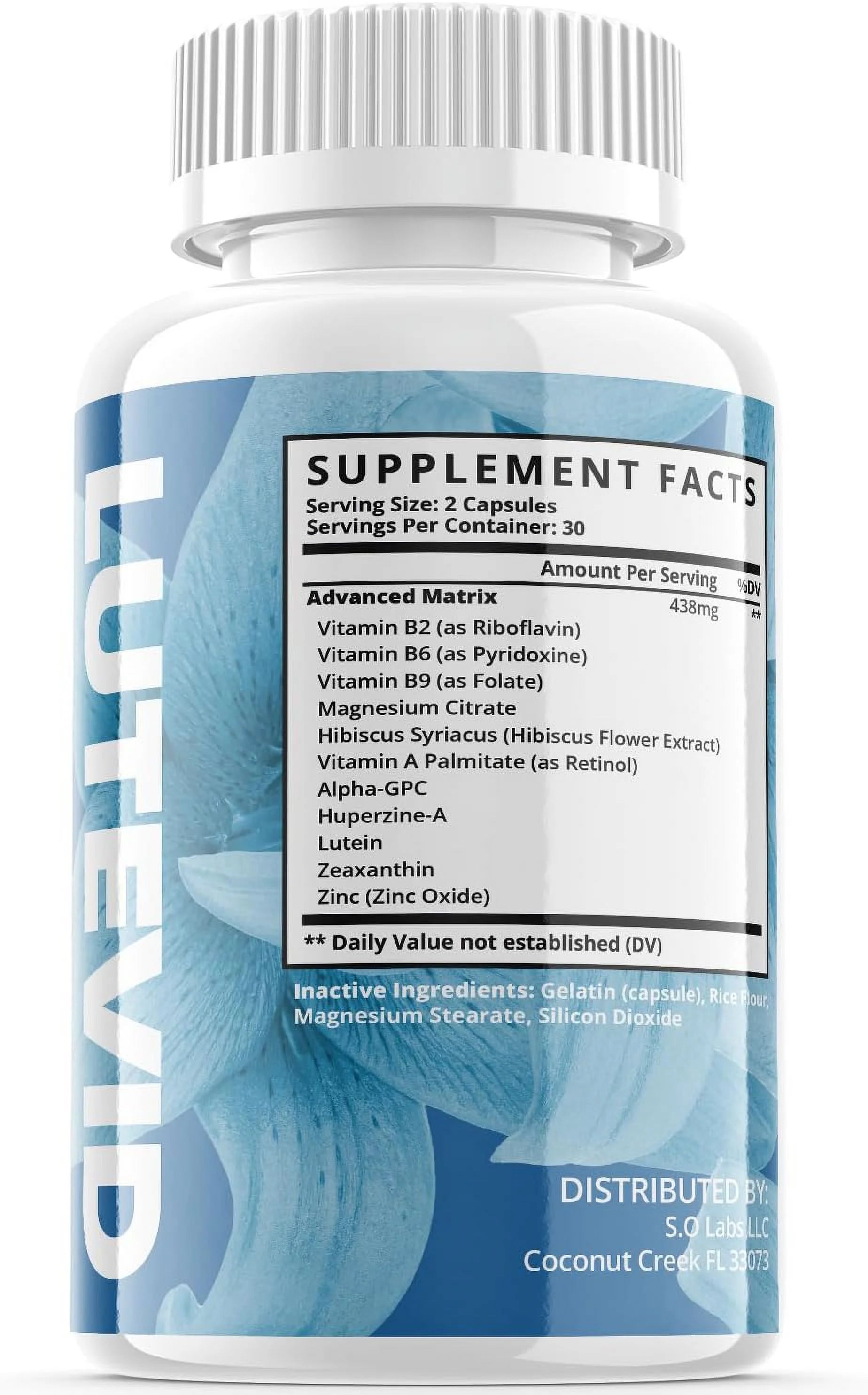 Vision Matrix Formula Dietary Supplement, 180 Capsules W27864