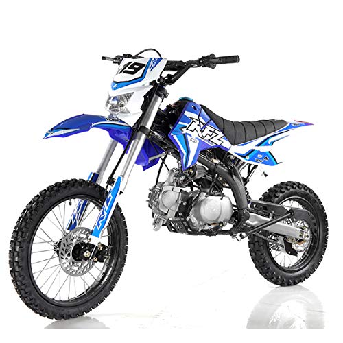125cc Gas Dirt Pitbike with Headlight, Black Q764383