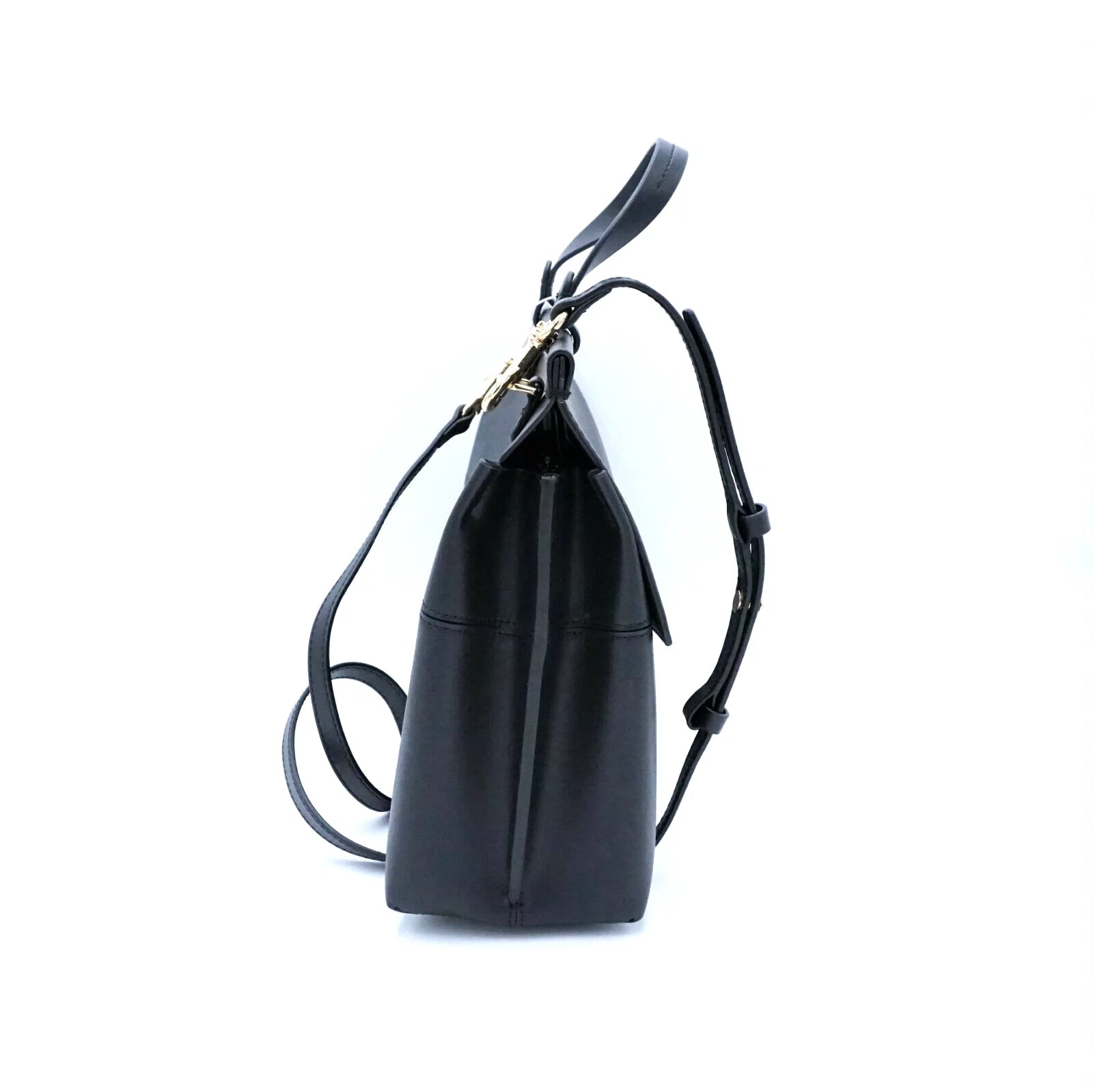 Women's Leather Satchel Bag with Gold Hardware B36102