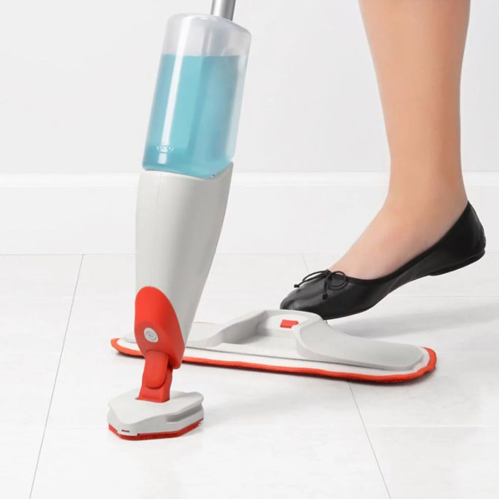 Refillable Wet Floor Spray Mop with Slide Out Scrubber R753