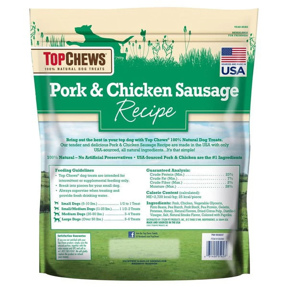 Pork & Chicken Sausage Dog Treats 36 oz T44221
