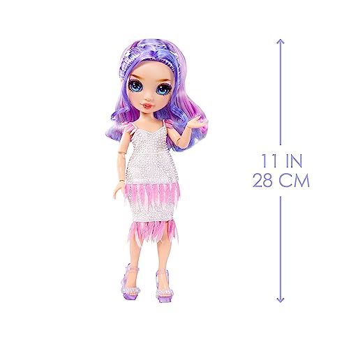 Purple 11" Fashion Doll and Playset with 2 Outfits and Accessories H6666