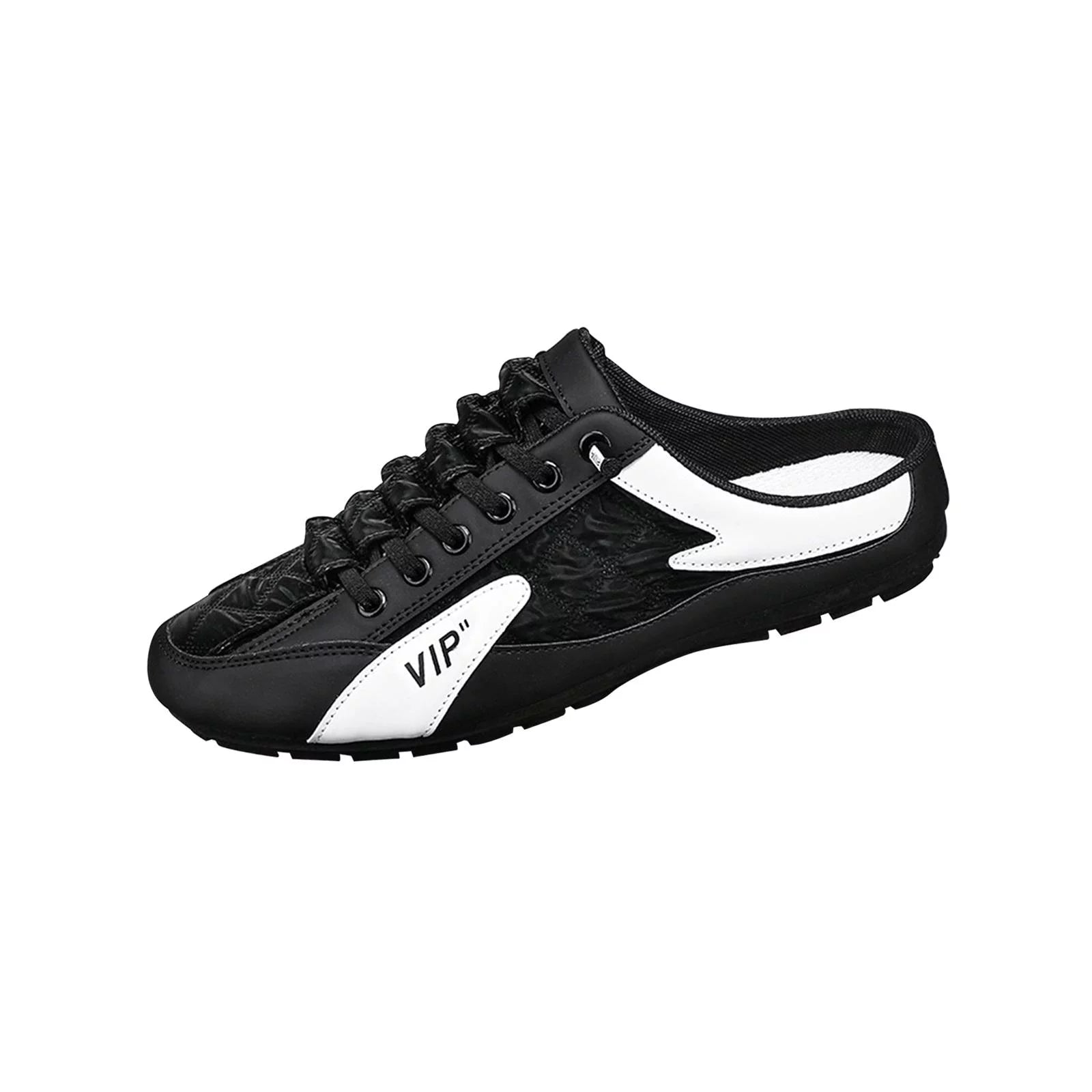 Men Slip-On Mule Sneakers Lightweight Casual Loafers Q264