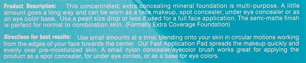 Mineral Foundation Makeup SPF 20 Semi-Matte Finish 15ml Q315279