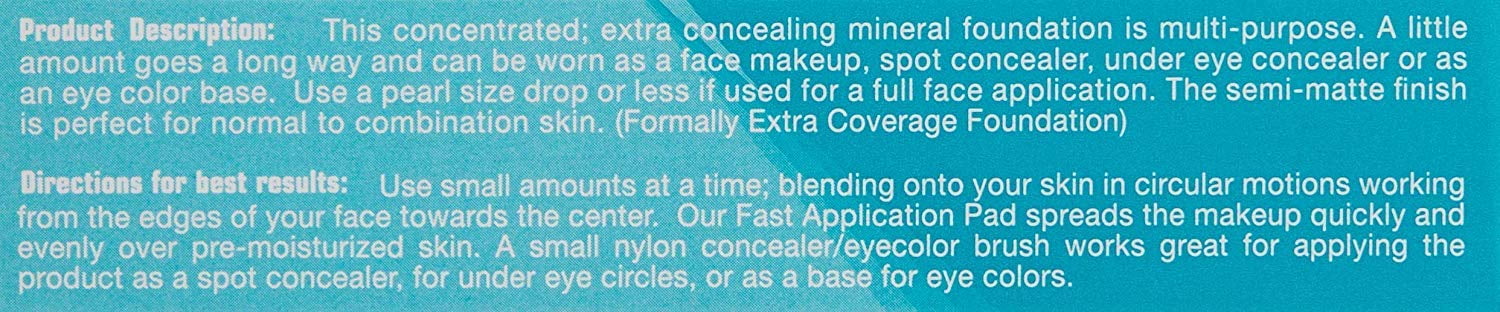 Mineral Foundation Makeup SPF 20 Semi-Matte Finish 15ml Q315279