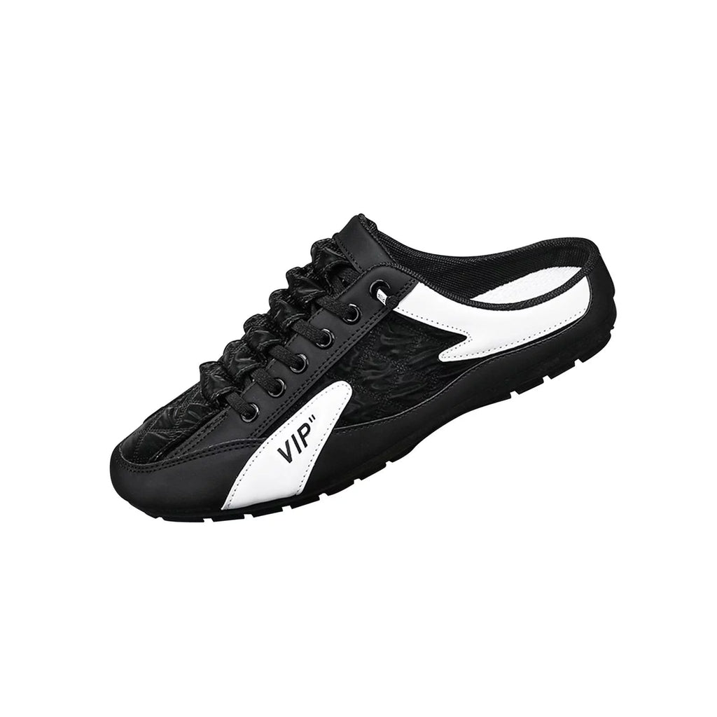 Men Slip-On Mule Sneakers Lightweight Casual Loafers Q264