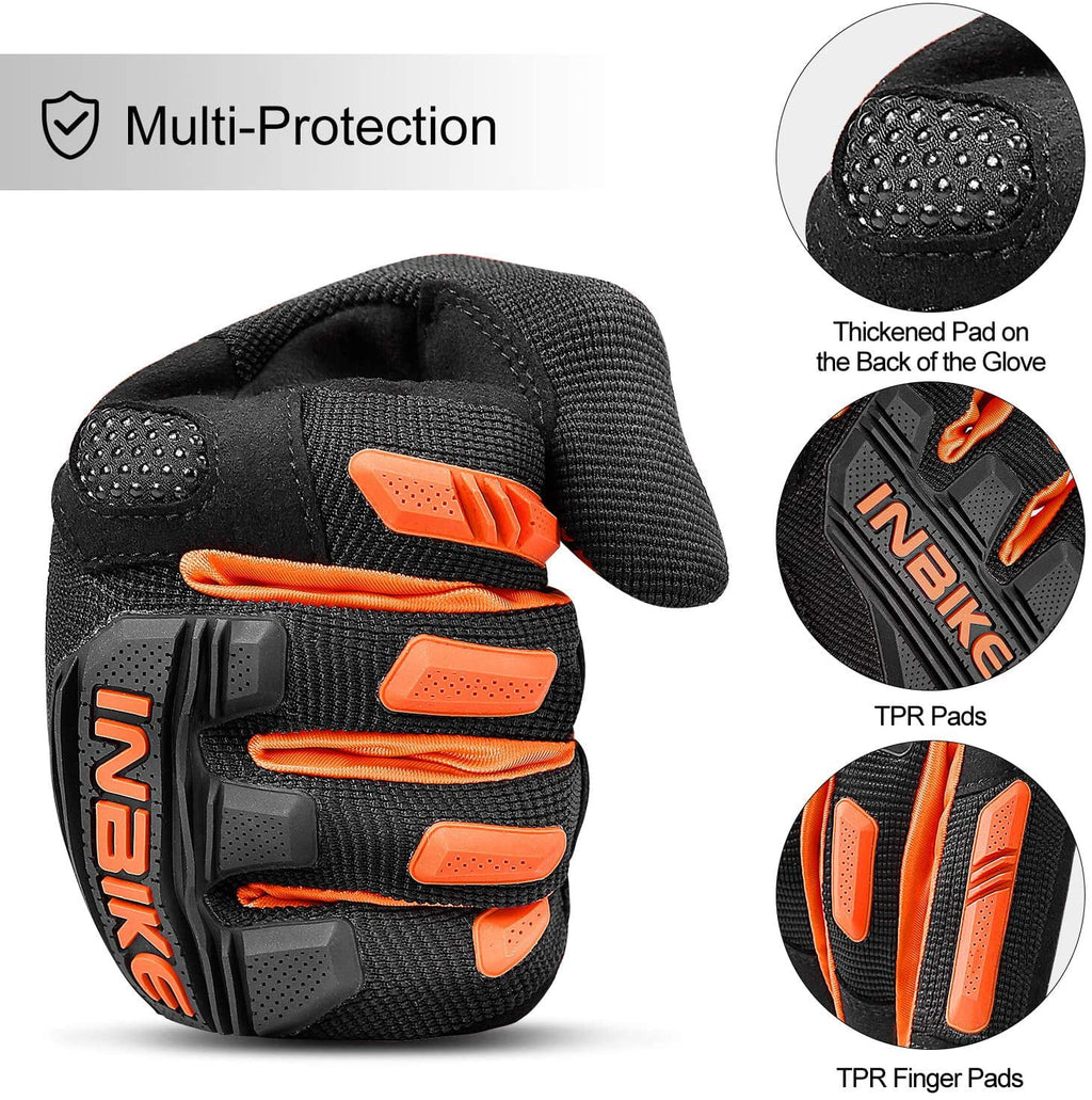 MTB Mountain Bike Gloves Touchscreen with Padded Knuckle Protection P8223