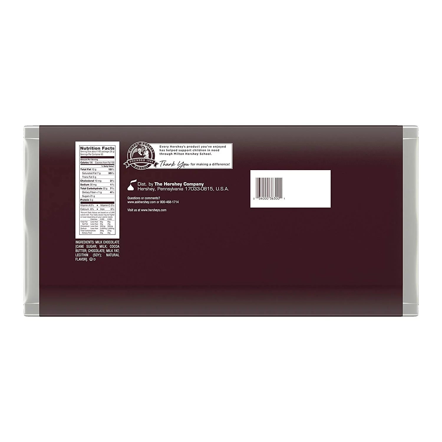 5 Pound Holiday Chocolate Candy Bar Gift K233878