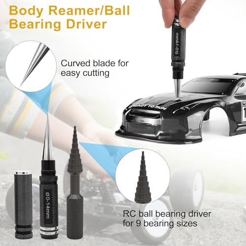 RC Car Tool Kit Hex Screwdriver Set with Pliers and Wrench for 1/8 1/10 RC Repair U339