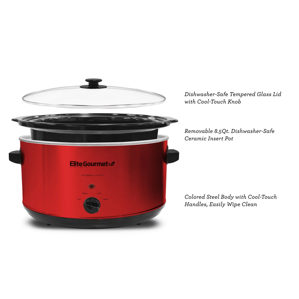 8.5Qt Stainless Steel Slow Cooker B67207