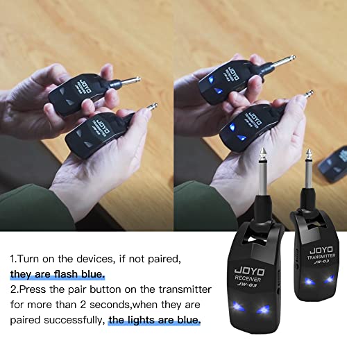 Wireless Guitar System 5.8GHz Transmitter Receiver with Charging Box A704