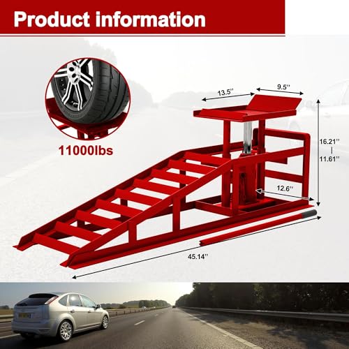 Hydraulic Car Ramps 5 Ton Capacity Low Profile Lift G135022
