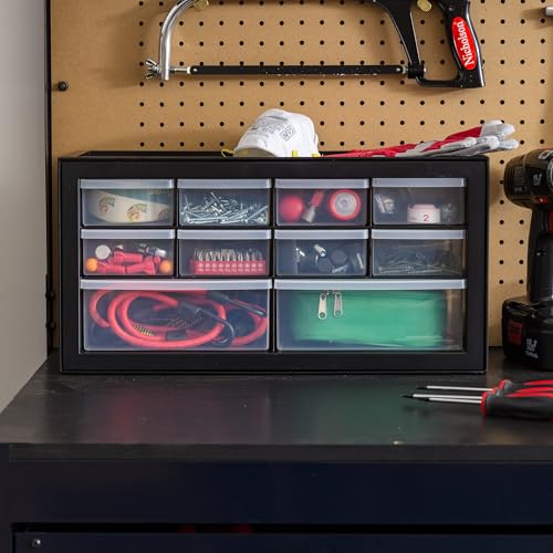 Screw Tool Organizer Small Parts Cabinet Chest, 44-Drawer Hardware Storage, Black S931