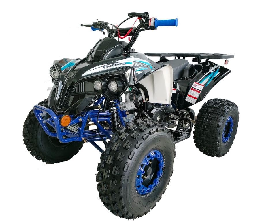 125cc ATV Fully Automatic with Reverse Double Headlights LED Gas 4 Wheeler U53754