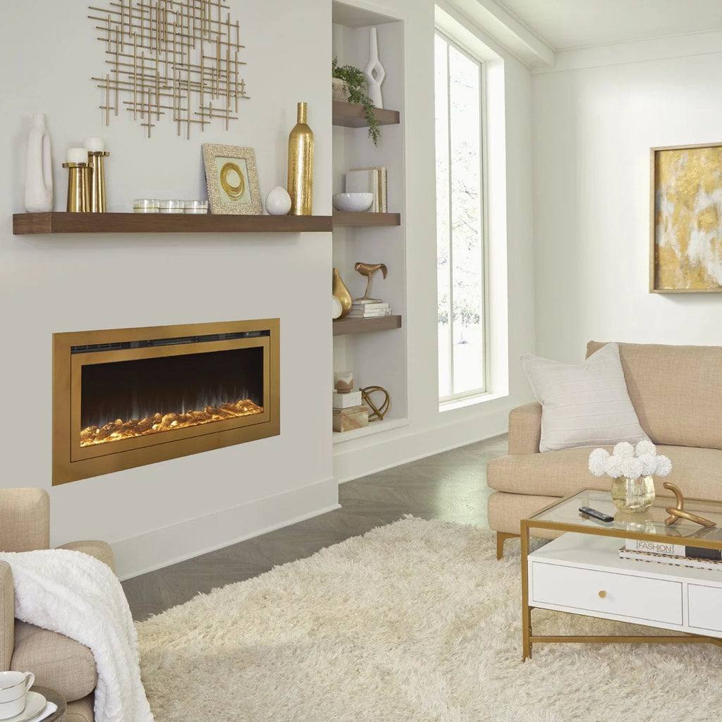 Recessed Smart Electric Fireplace 60 Inch E54384