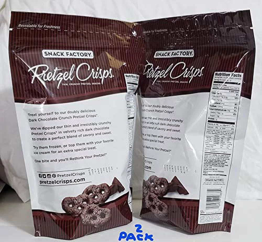 Dark Chocolate Crunch Pretzel Crisps, 36 oz H83831