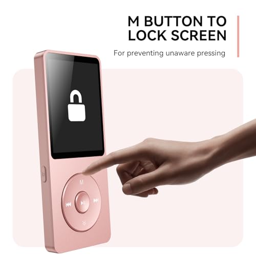 MP3 Player with Bluetooth 5.3, 1.8 Inch Screen, FM Radio, Voice Recorder O744186