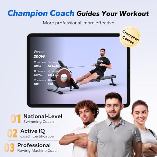 Magnetic Rowing Machine for Home, 16 Levels, Quiet Resistance, 350lbs Capacity Z5255