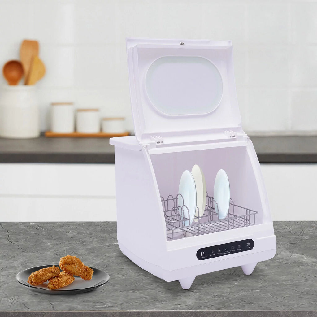Portable Countertop Dishwasher, Compact 5 Programs Q383
