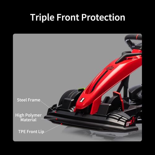 Electric Drift Kart for Kids, Ride-On Car with Adjustable Seat A721