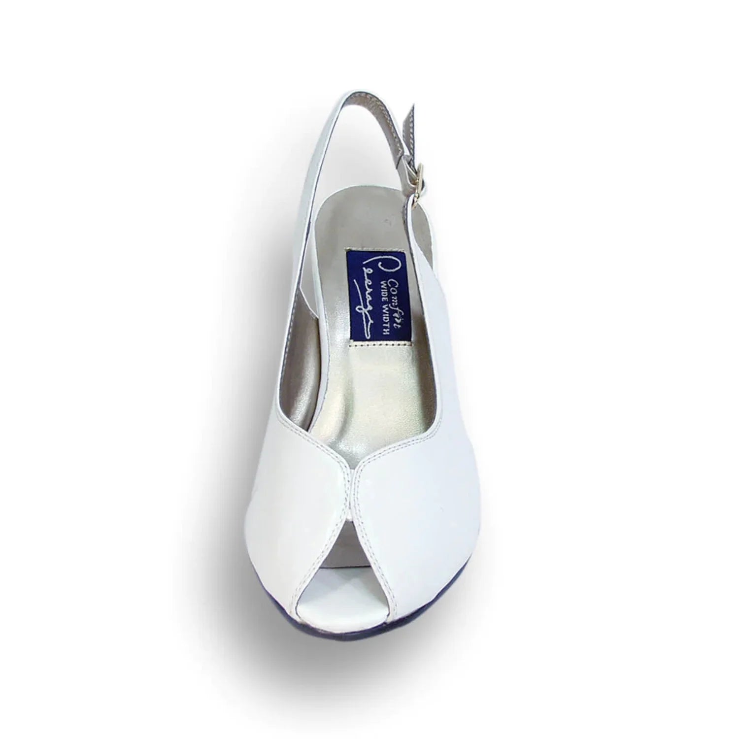 Women's Wide Width Leather Slingback Pumps L851