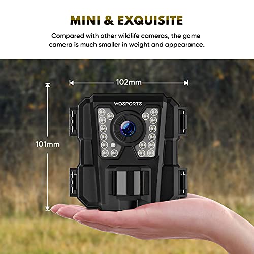 Mini Trail Camera 2 Pack 24MP 1080P HD with Night Vision Motion Activated Q760217