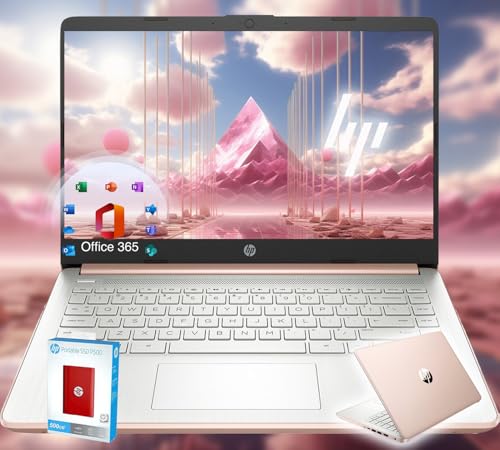 14 Ultrabook Intel 4-Core CPU 32GB RAM 1600GB Storage Pink Win 11 B472975
