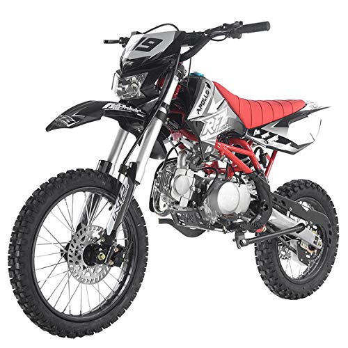 125cc Gas Dirt Pitbike with Headlight, Black Q764383