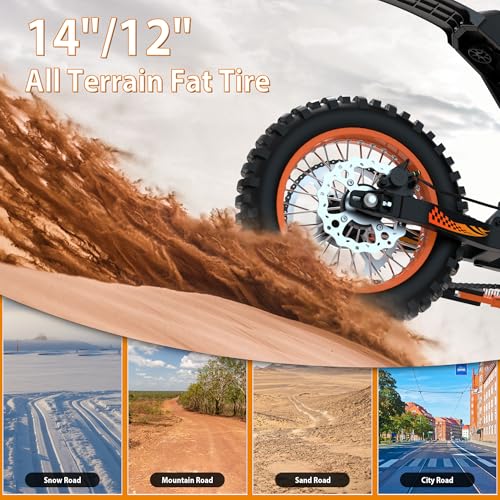 Electric Dirt Bike for Adult and Teen 48V Fat Tire Off Road M130