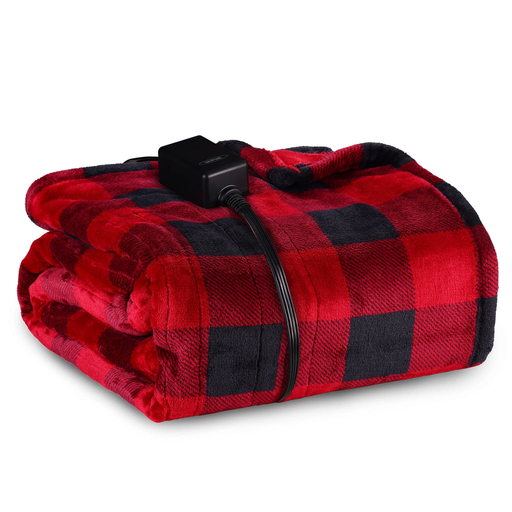 Heated Throw Blanket with 4-Hour Auto Off, Machine Washable J30096