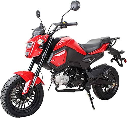 125cc Motorcycle Dirt Bike Street Gas Bike, Red M79393