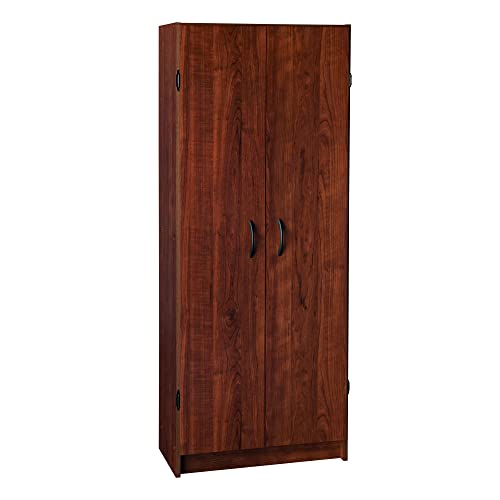 Pantry Cabinet with 2 Doors and Adjustable Shelves, White F51204