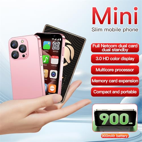 3G Mini Smartphone 3.0 Inch WiFi GPS Quad Core Android 8.1 Slim Body HD Camera Dual SIM 2GB RAM 16GB ROM Light Blue N593465