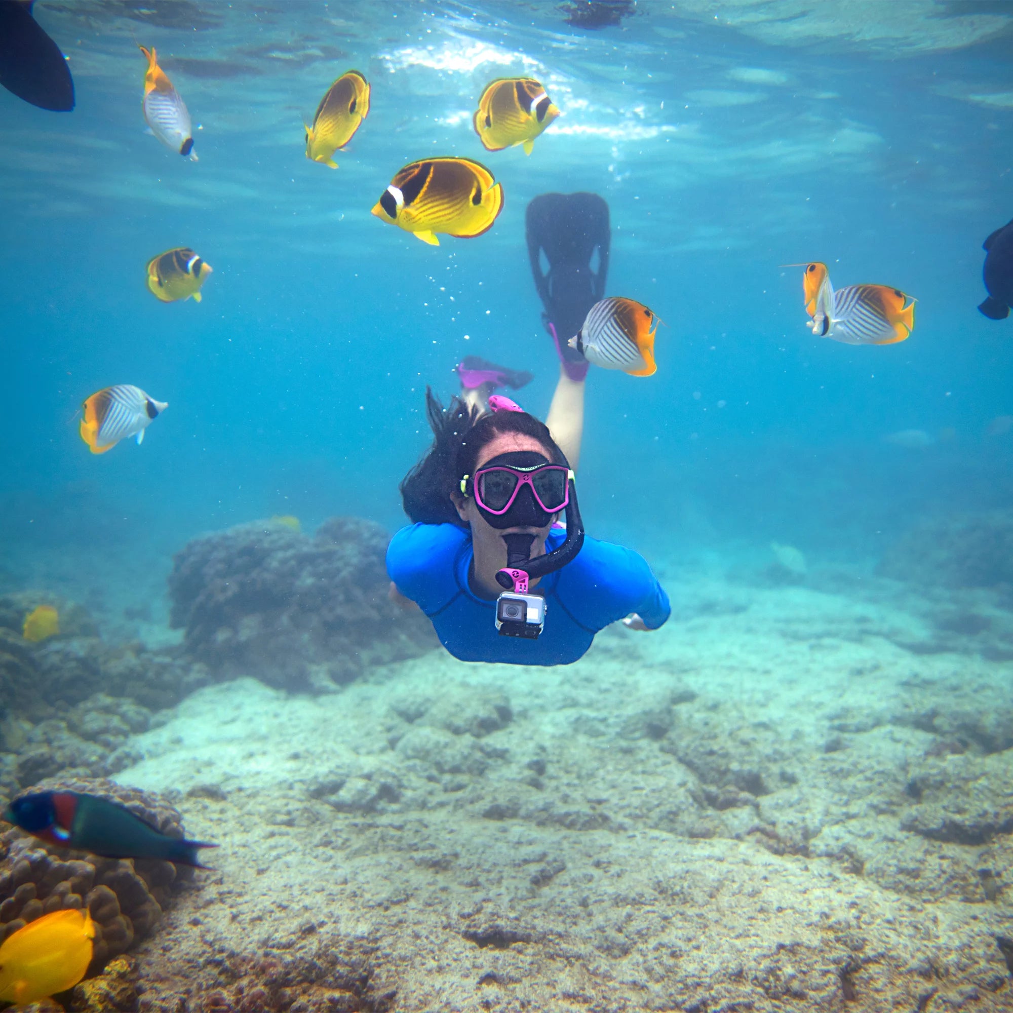 Mask, Snorkel, Fins and Bag Set X6071