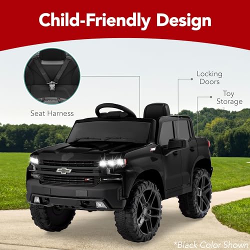12V Ride On Truck for Kids with Remote Control, Bluetooth, LED Lights U7979