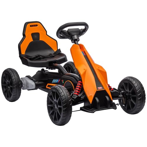 12V Electric Go Kart for Kids, Ride-On Toy with Adjustable Speed W1614