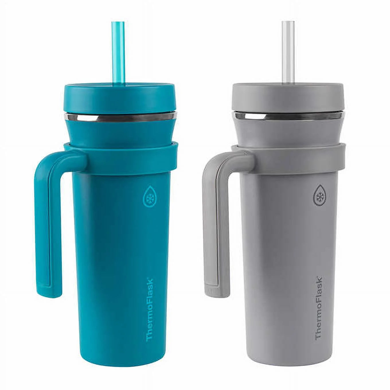 Insulated Straw Tumbler with Handles, 32oz, 2-Pack A1241