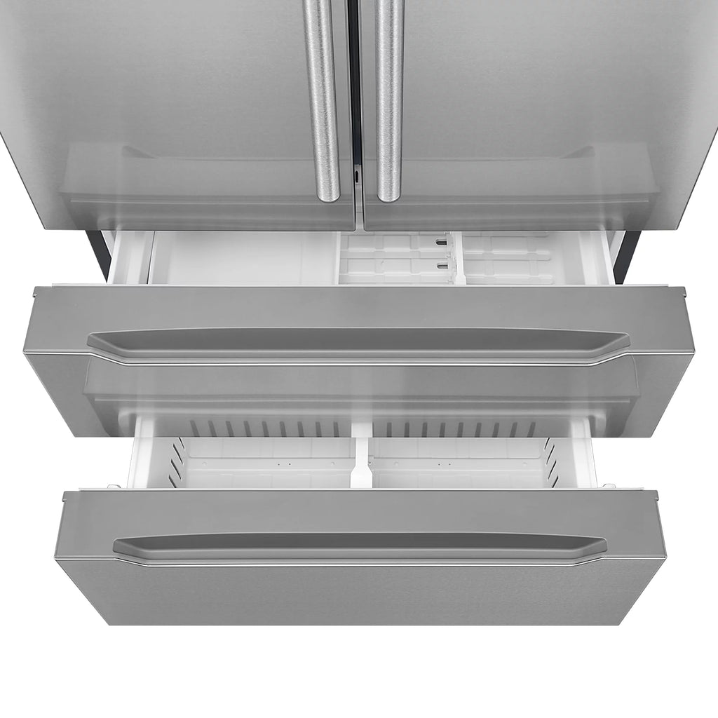 2 Piece Kitchen Appliance Package with Gas Range and French Door Refrigerator O74134