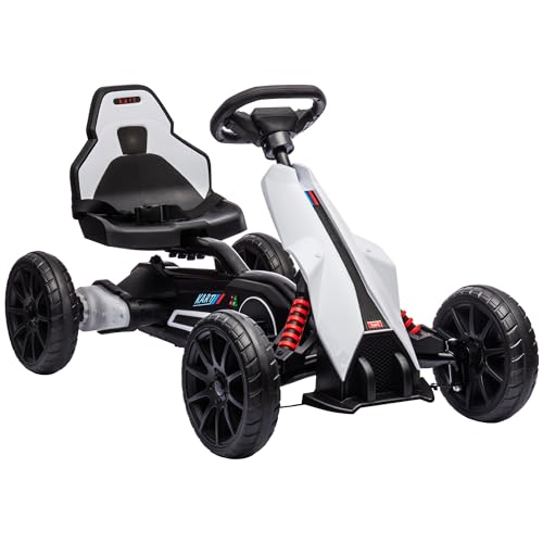 12V Electric Go Kart for Kids, Ride-On Toy with Adjustable Speed W1614