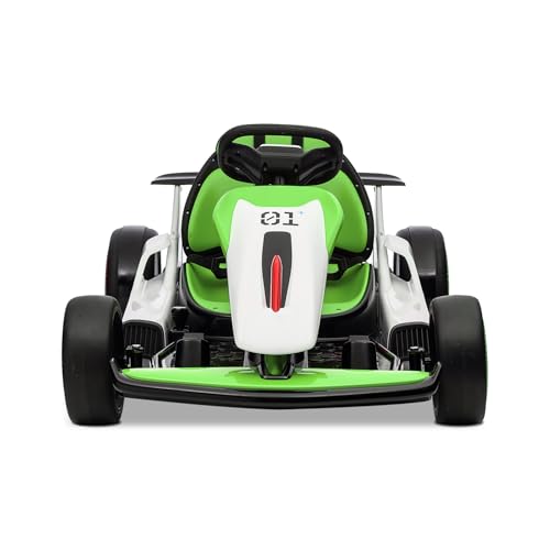 Kids Go Kart, 24V Electric Drift Car, 2-Speed Ride On Toy for Boys Girls 6+ V958