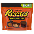 Reese's Miniatures, Cups Candy, Individually Wrapped, Share Pack Dark Chocolate Peanut Butter10.2oz Pack of 2