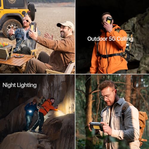 Rugged Smartphone 5G 33000mAh with Projector, 48GB+512GB Unlocked Android 14 Q4246
