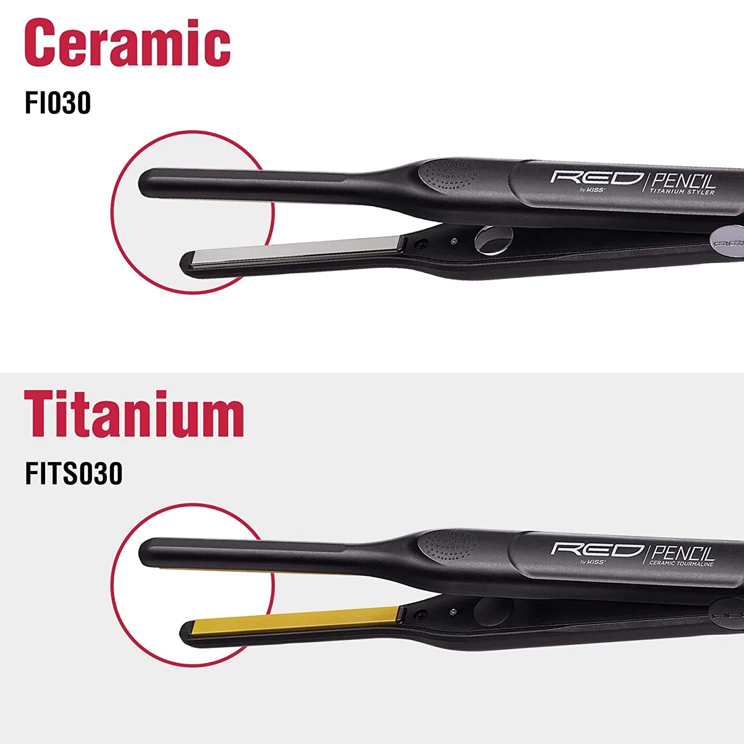 Ceramic Tourmaline Pencil Flat Iron Hair Straightener B9760